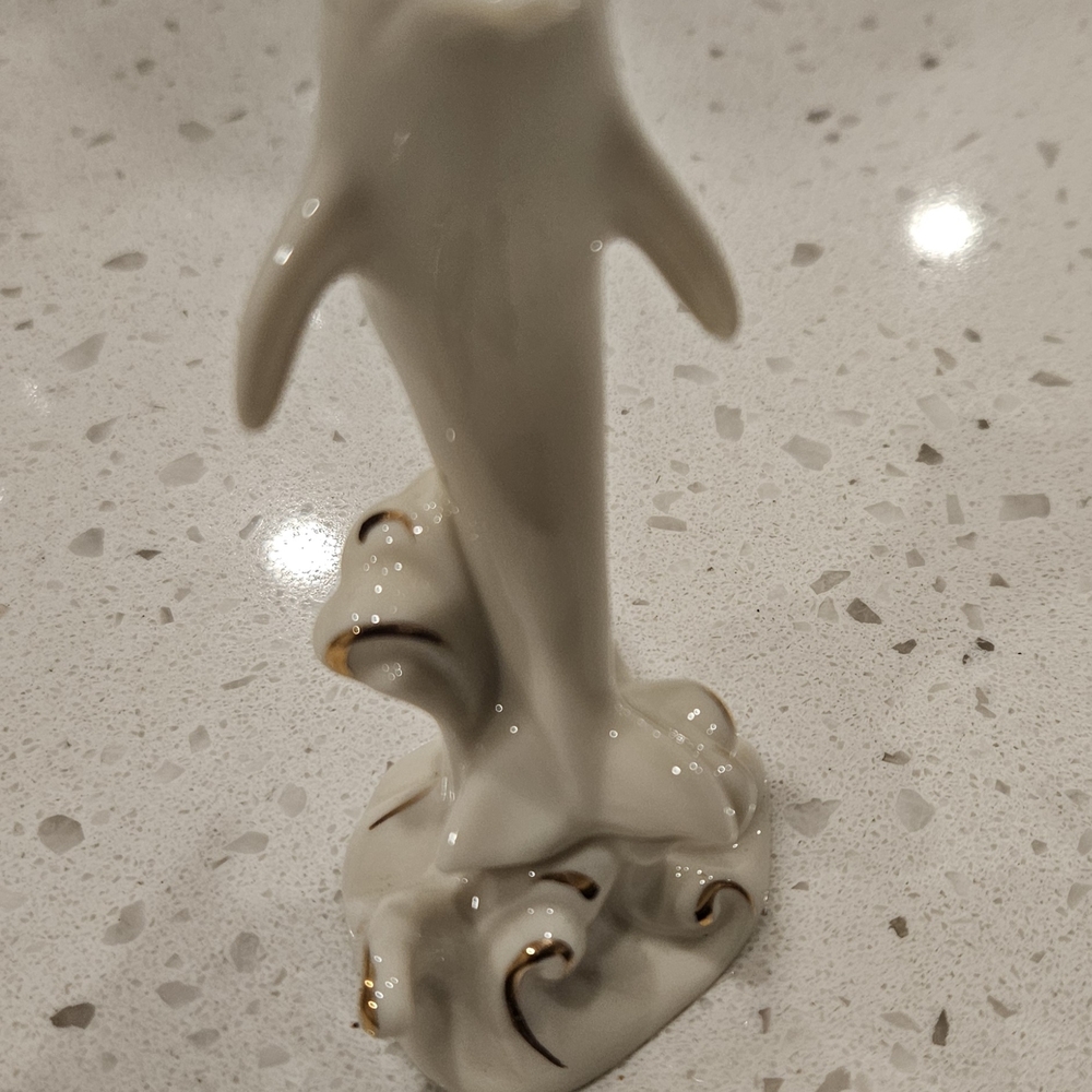 Lenox Cream and Gold Dolphin Figurine